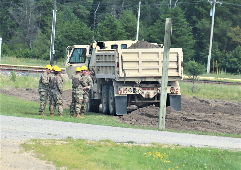 Army Reserve’s 390th Engineer Company completes project moving 3,000 tons of earth at Fort McCoy
