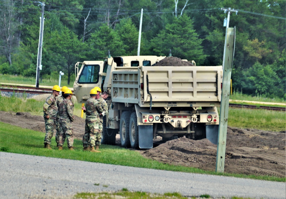 Army Reserve’s 390th Engineer Company completes project moving 3,000 tons of earth at Fort McCoy