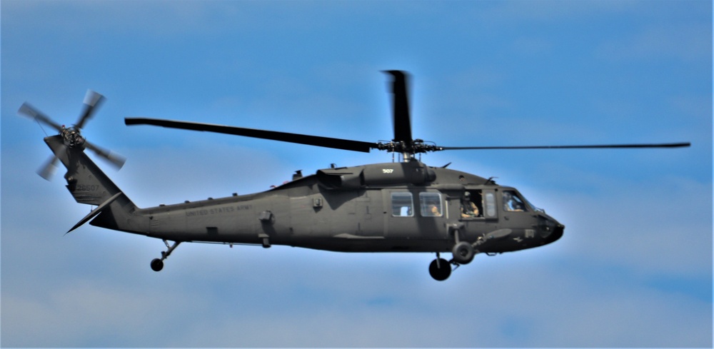 Army UH-60 Black Hawk crews support summer training at Fort McCoy