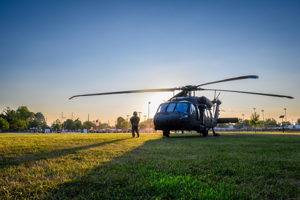 1-150th joins Red Bank's National Night Out