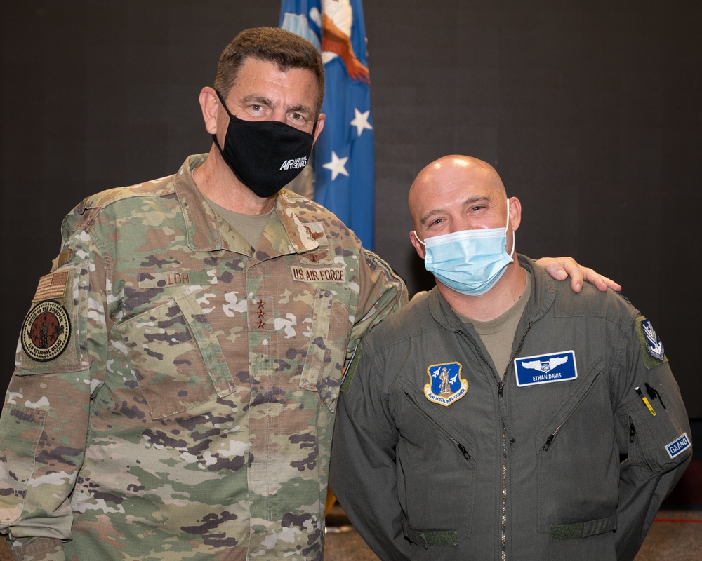 Director of the Air National Gaurd, Lt. Gen. Michael Loh, visits the 116th Air Control Wing