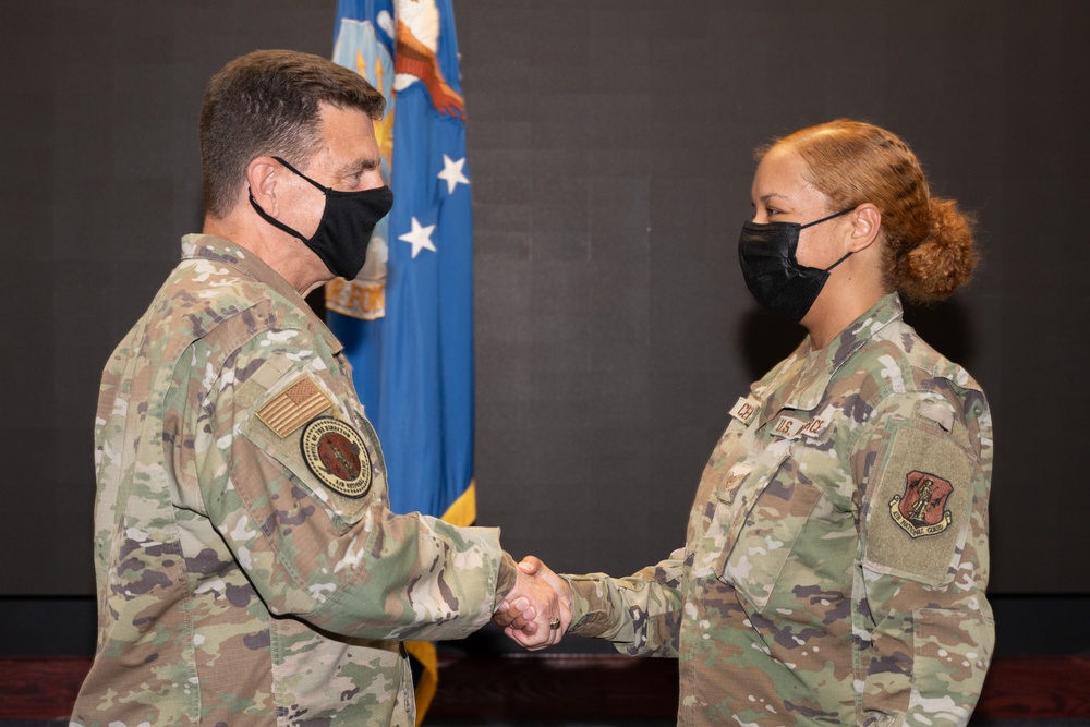 Director of the Air National Gaurd, Lt. Gen. Michael Loh, visits the 116th Air Control Wing