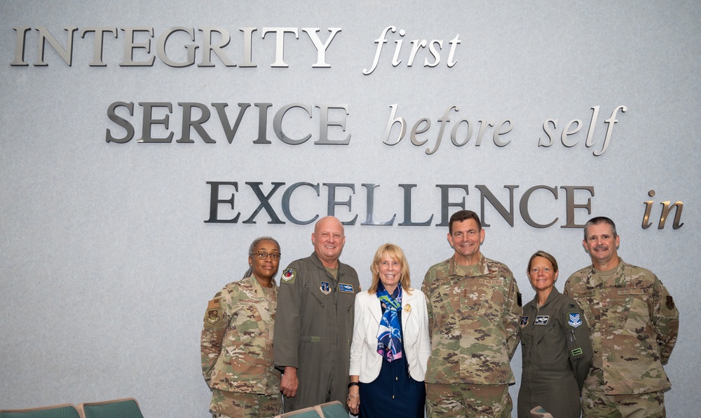 Director of the Air National Gaurd, Lt. Gen. Michael Loh, visits the 116th Air Control Wing