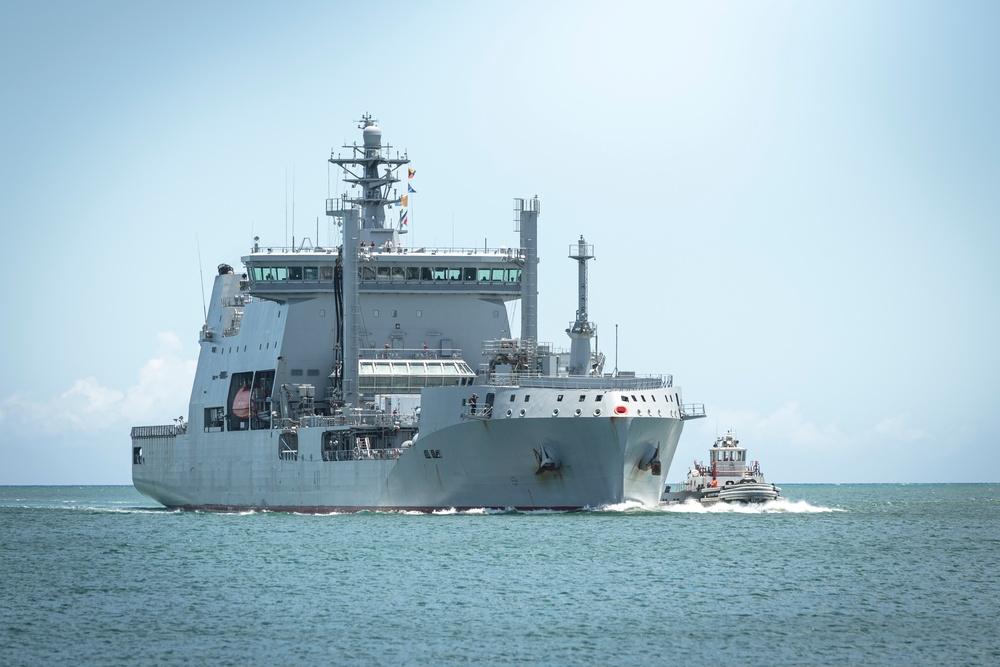 HMNZS Aotearoa Return to JBPHH