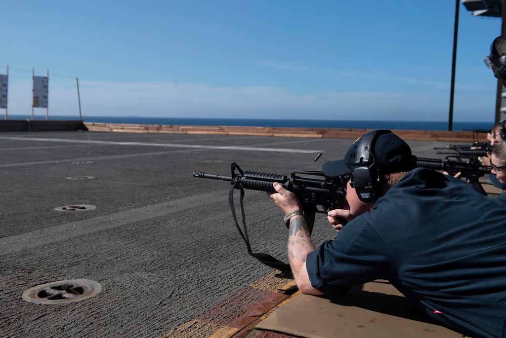 USS America (LHA 6) Conducts Live Fire Exercise