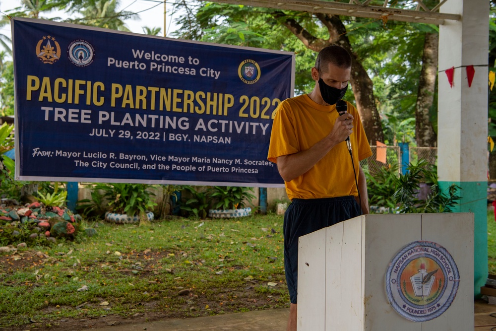 Pacific Partnership 2022 Participates in Tree Planting Host Nation Outreach Event in Puerto Princesa