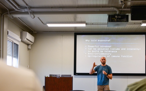 57th RQS PJs perform cold exposure training with Wim Hof Instructor