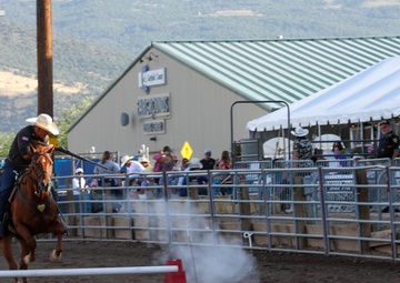 Fort Carson Mounted Color Guard visit the Garfield County Fair 2022