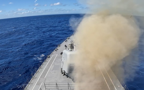 JS Takanami Participates in Live-Fire Exercise