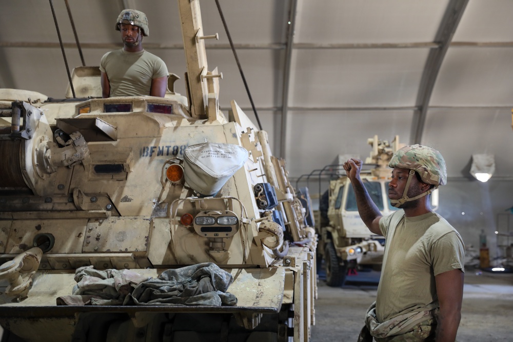 4-10 Cav, 588th BEB conduct annual maintenance at Trzebień