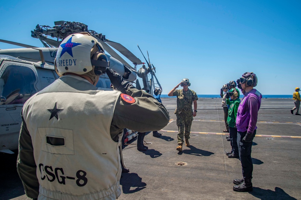 The Harry S. Truman Carrier Strike Group is on a scheduled deployment in the U.S. Naval Forces Europe area of operations, employed by U.S. Sixth Fleet to defend U.S., allied and partner interests.