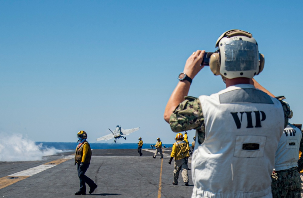 The Harry S. Truman Carrier Strike Group is on a scheduled deployment in the U.S. Naval Forces Europe area of operations, employed by U.S. Sixth Fleet to defend U.S., allied and partner interests.