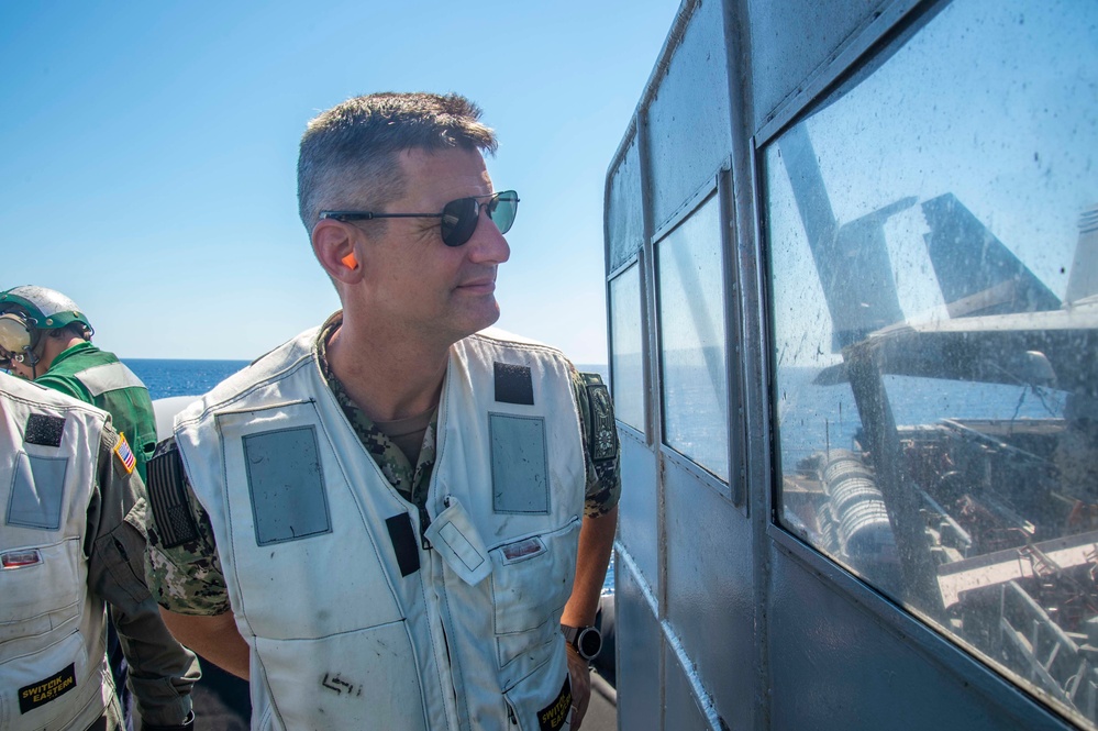 The Harry S. Truman Carrier Strike Group is on a scheduled deployment in the U.S. Naval Forces Europe area of operations, employed by U.S. Sixth Fleet to defend U.S., allied and partner interests.