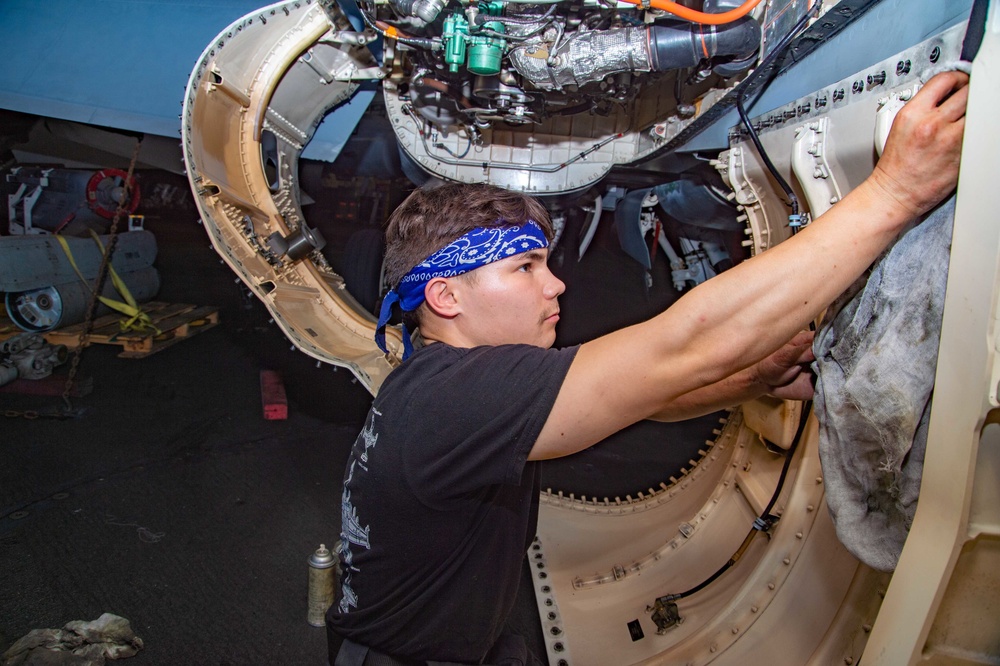 The Harry S. Truman Carrier Strike Group is on a scheduled deployment in the U.S. Naval Forces Europe area of operations, employed by U.S. Sixth Fleet to defend U.S., allied and partner interests.