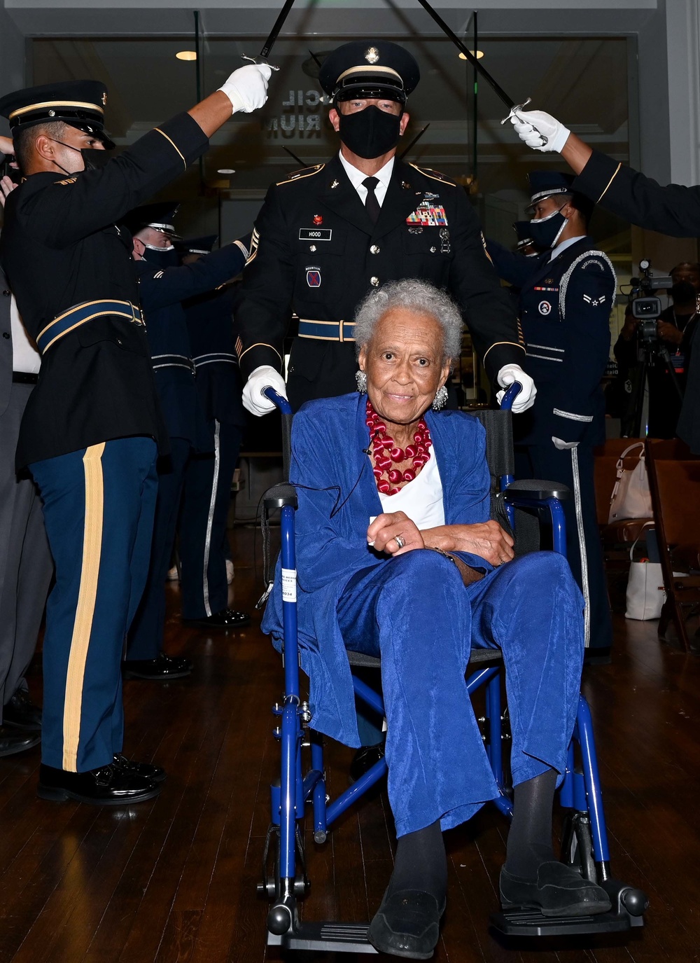 102-year-old WWII veteran, Romay Davis, awarded Congressional Gold Medal for service with the 6888th Central Postal Directory Battalion