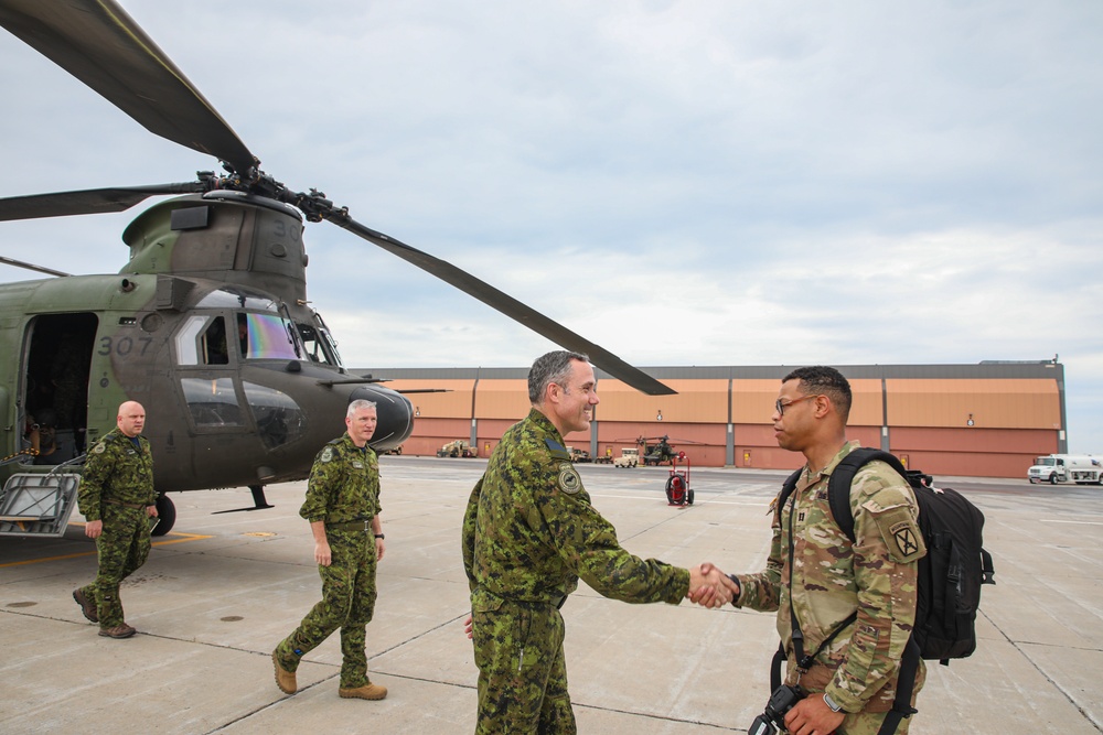 1 Wing Royal Canadian Air Force Visits 10th CAB