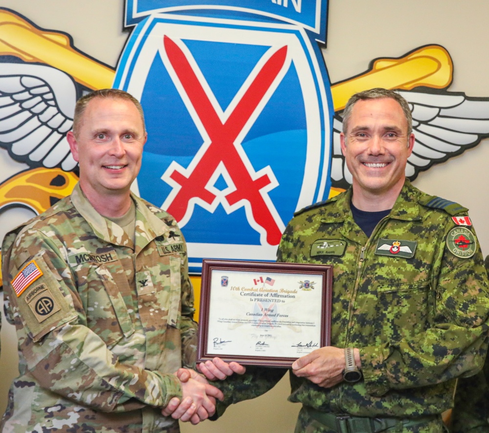 1 Wing Royal Canadian Air Force Visits 10th CAB