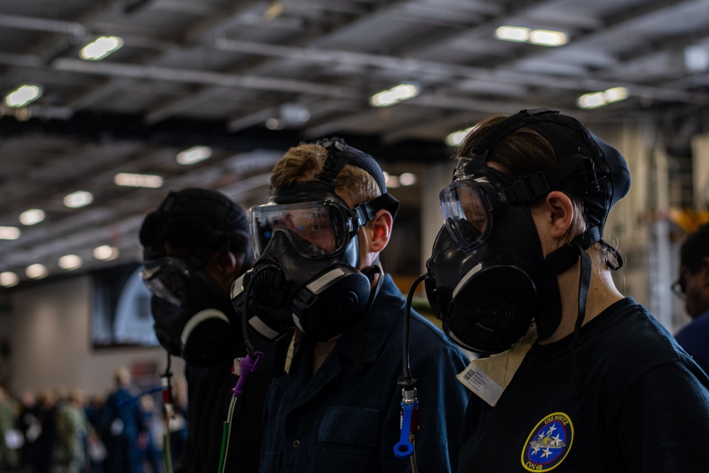 Sailors Test Gas Masks