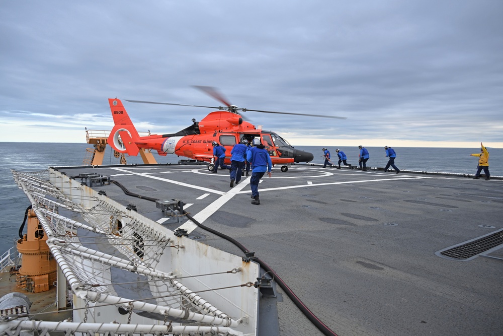 U.S. Coast Guard crews conduct joint training near the Arctic Circle