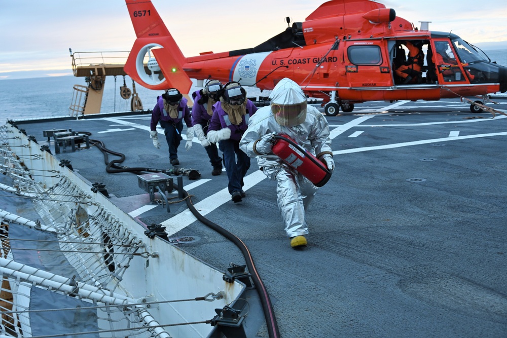 U.S. Coast Guard crews conduct joint training near the Arctic Circle