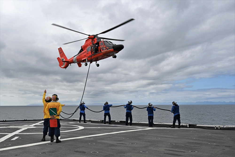 U.S. Coast Guard crews conduct joint training near the Arctic Circle