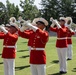 The United States Marine Corps Battle Color Detachment at Cary High School