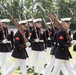 The United States Marine Corps Battle Color Detachment at Cary High School