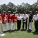 The United States Marine Corps Battle Color Detachment at Cary High School