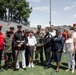 The United States Marine Corps Battle Color Detachment at Cary High School