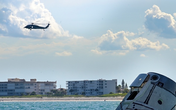 Navy Helicopters and Air Force Guardian Angels Conduct Astronaut Recovery, Validation Exercise