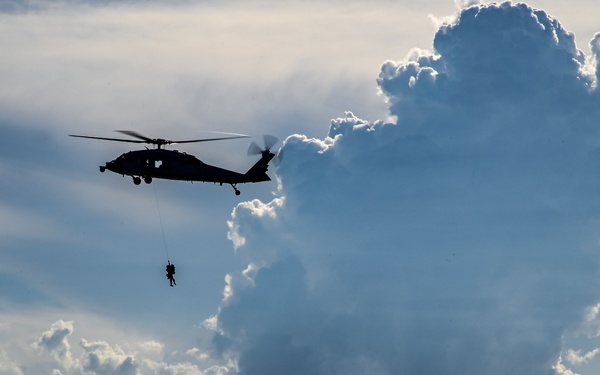 Navy Helicopters and Air Force Guardian Angels Conduct Astronaut Recovery, Validation Exercise
