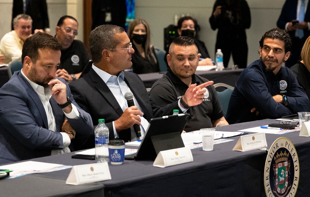 Gov. Pierluisi and Cabinet members participate of FEMA Tabletop Exercise