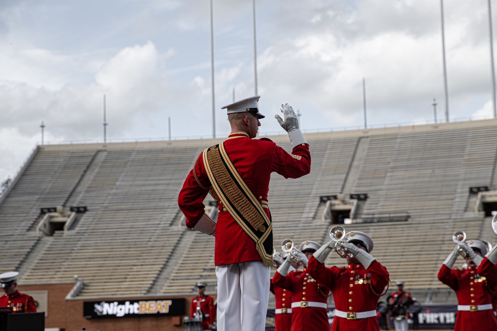 The United States Marine Corps Battle Color Detachment in Winston-Salem