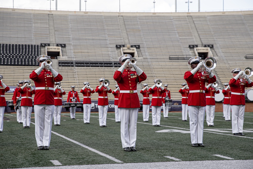 The United States Marine Corps Battle Color Detachment in Winston-Salem