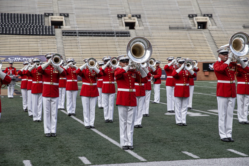 The United States Marine Corps Battle Color Detachment in Winston-Salem