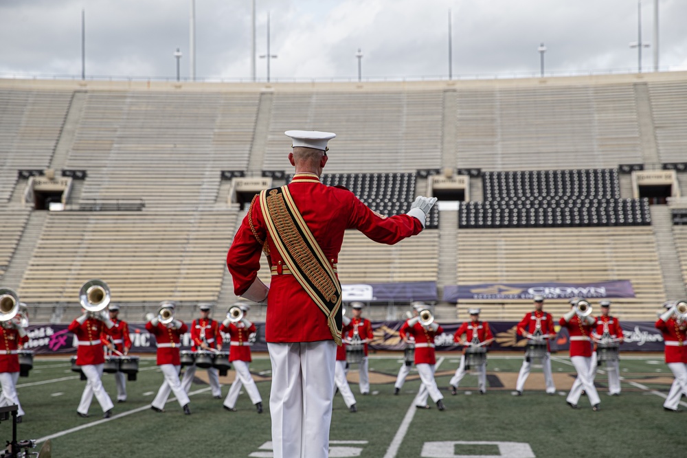 The United States Marine Corps Battle Color Detachment in Winston-Salem