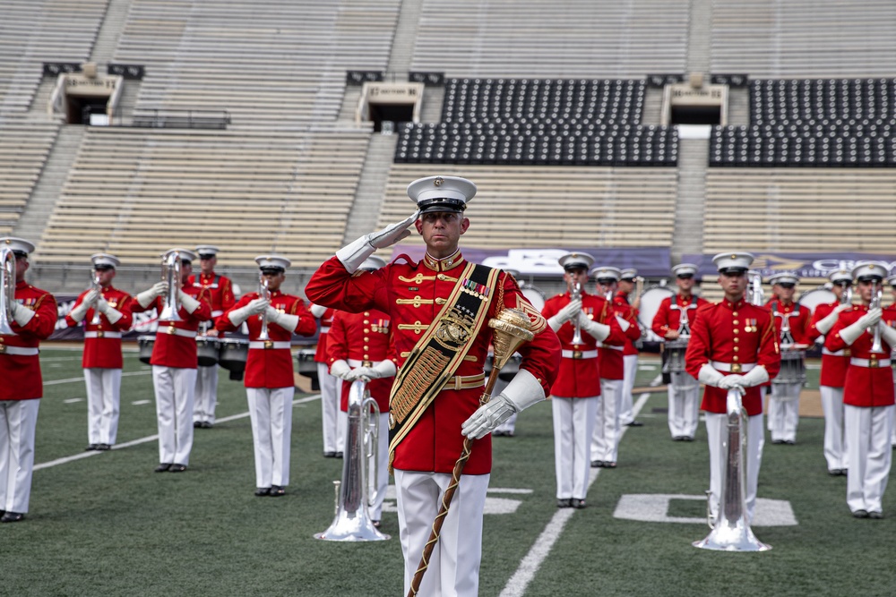 The United States Marine Corps Battle Color Detachment in Winston-Salem