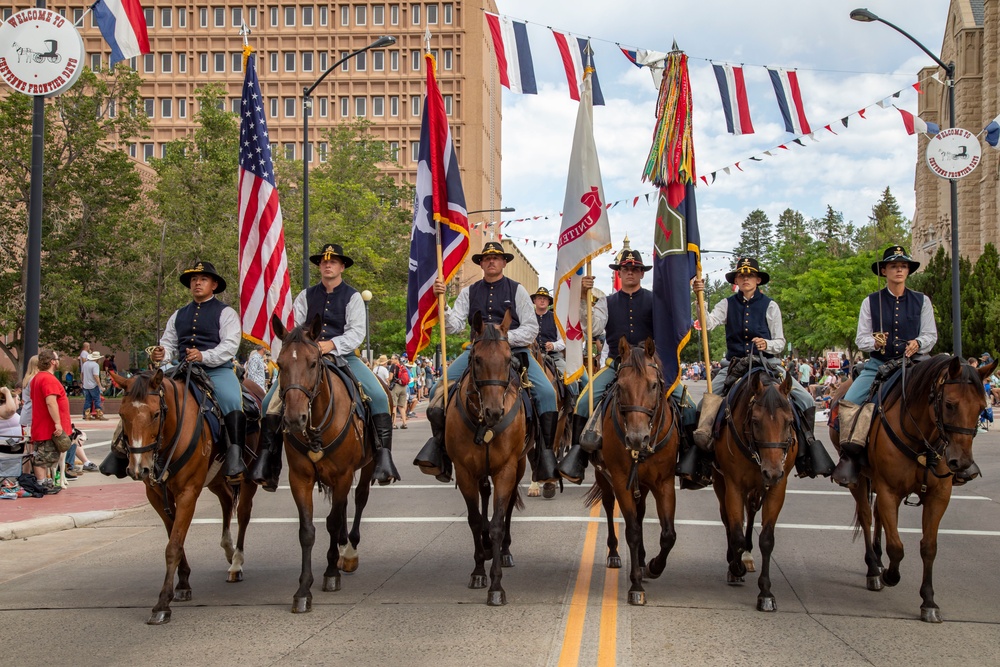 Red, White, and Pew Pew Pew: 1ID CGMCG Takes Aim at Cheyenne Frontier Days