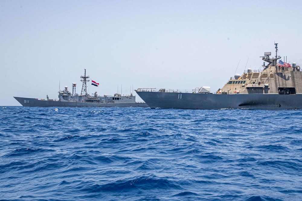 USS Sioux City and ENS Alexandria PhotoEX