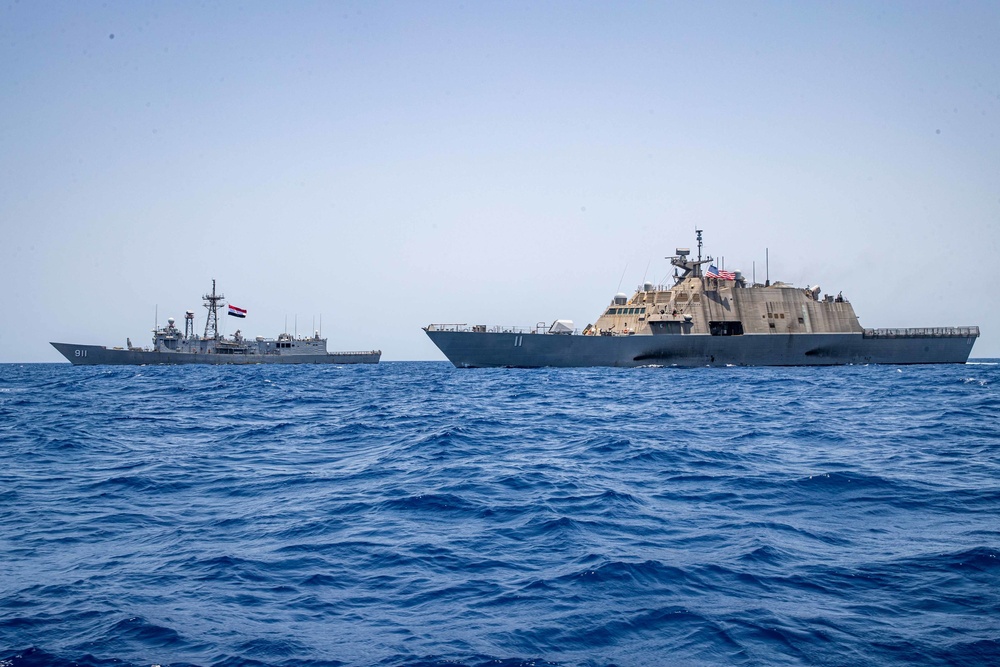 USS Sioux City and ENS Alexandria PhotoEX