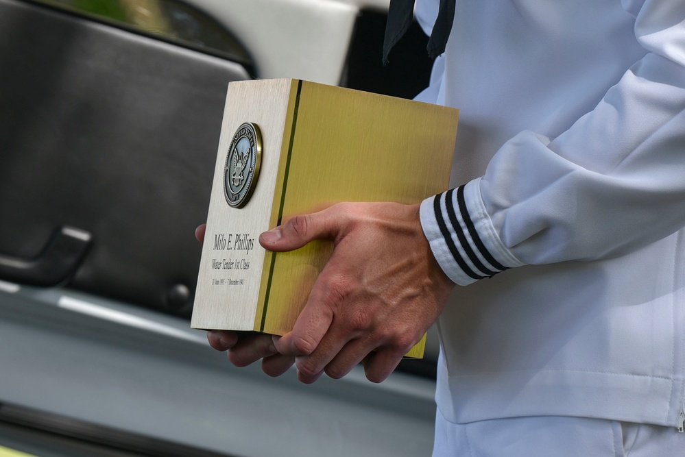 U.S. Navy Water Tender 1st Class Milo E. Phillips Internment Ceremony