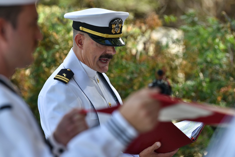 U.S. Navy Water Tender 1st Class Milo E. Phillips Internment Ceremony