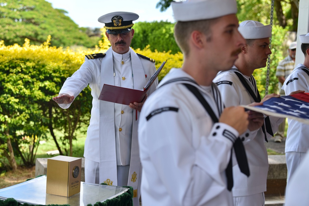 U.S. Navy Water Tender 1st Class Milo E. Phillips Internment Ceremony