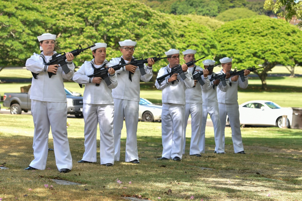 U.S. Navy Water Tender 1st Class Milo E. Phillips Internment Ceremony