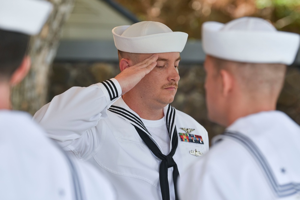 U.S. Navy Water Tender 1st Class Milo E. Phillips Internment Ceremony
