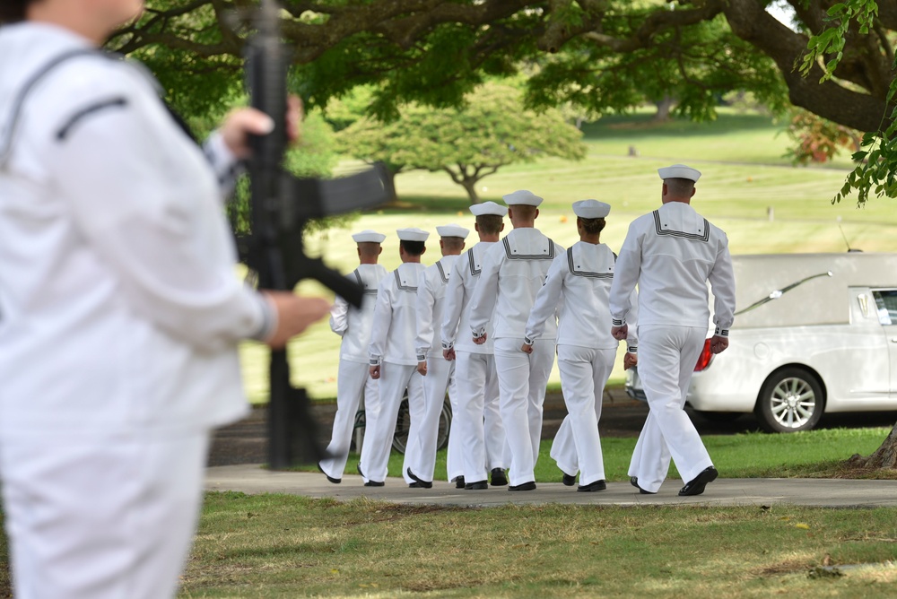 U.S. Navy Water Tender 1st Class Milo E. Phillips Internment Ceremony