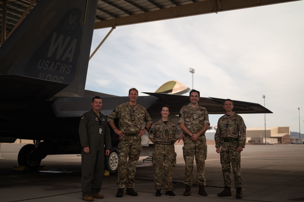 Strength through partnership: United Kingdom Space Command visits Nellis AFB