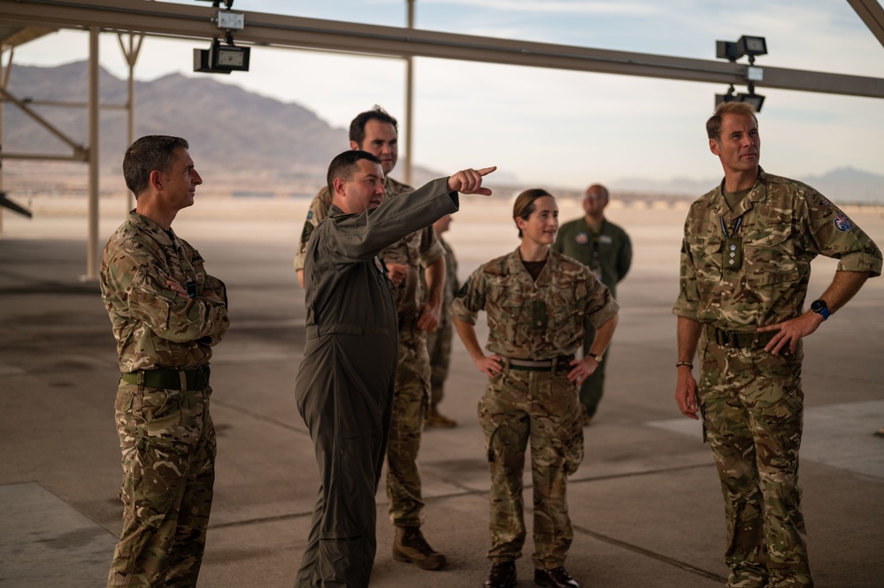 Strength through partnership: United Kingdom Space Command visits Nellis AFB