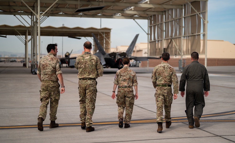 Strength through partnership: United Kingdom Space Command visits Nellis AFB