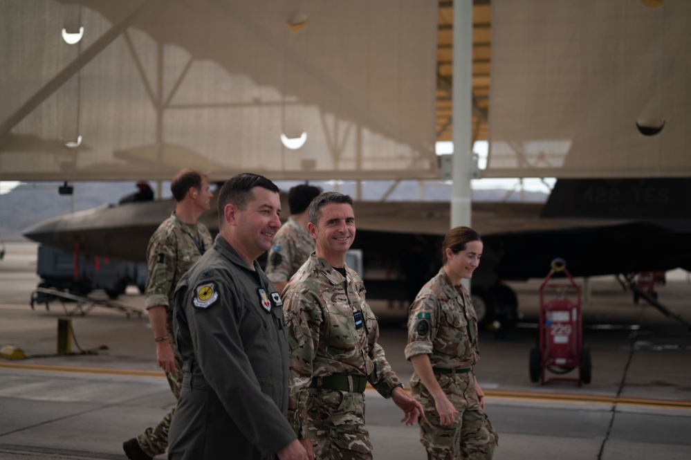 Strength through partnership: United Kingdom Space Command visits Nellis AFB